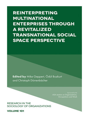 cover image of Reinterpreting Multinational Enterprises through a Revitalized Transnational Social Space Perspective